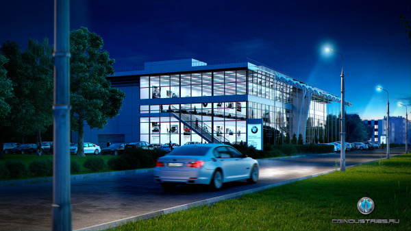 Визуализация BMW центра